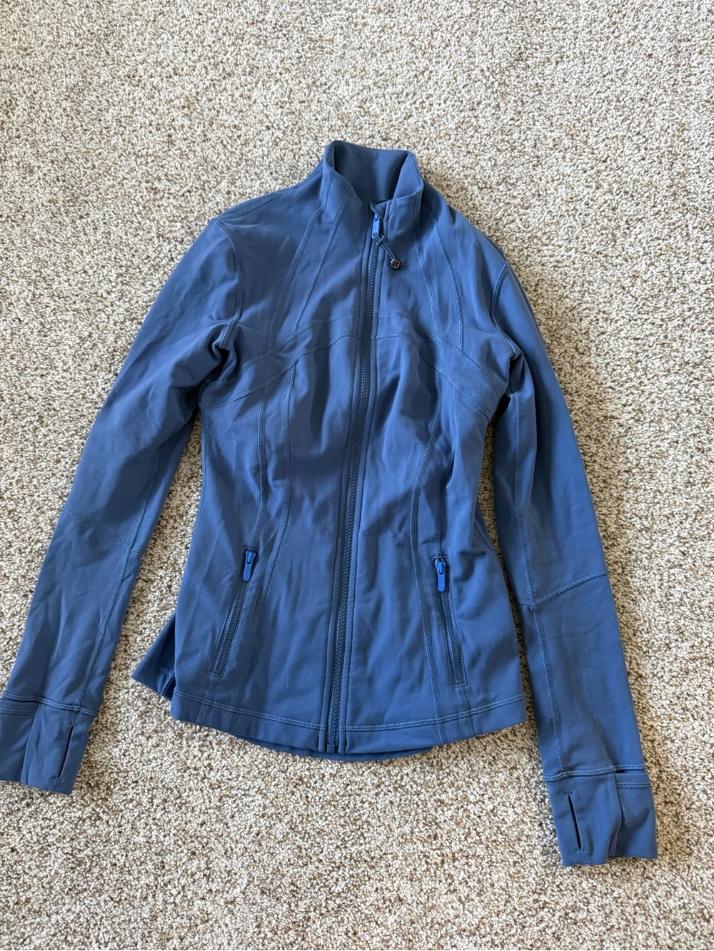 Lululemon Define Slate-Blue Full-Zip Utility Jacket